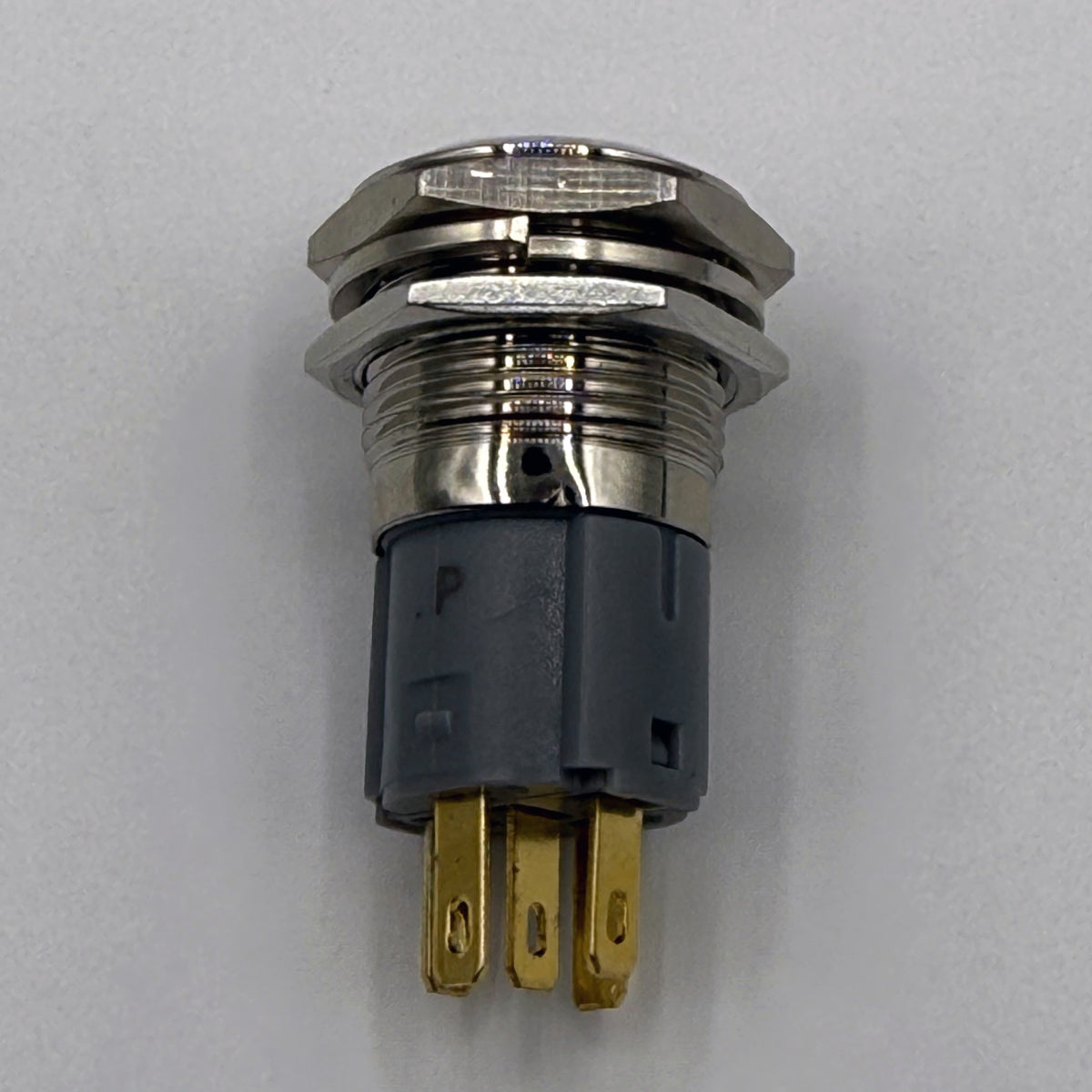 16MM Momentary POWER Button LED Backlit Purple