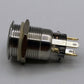 19MM Latching Hazard Button LED Backlit Red