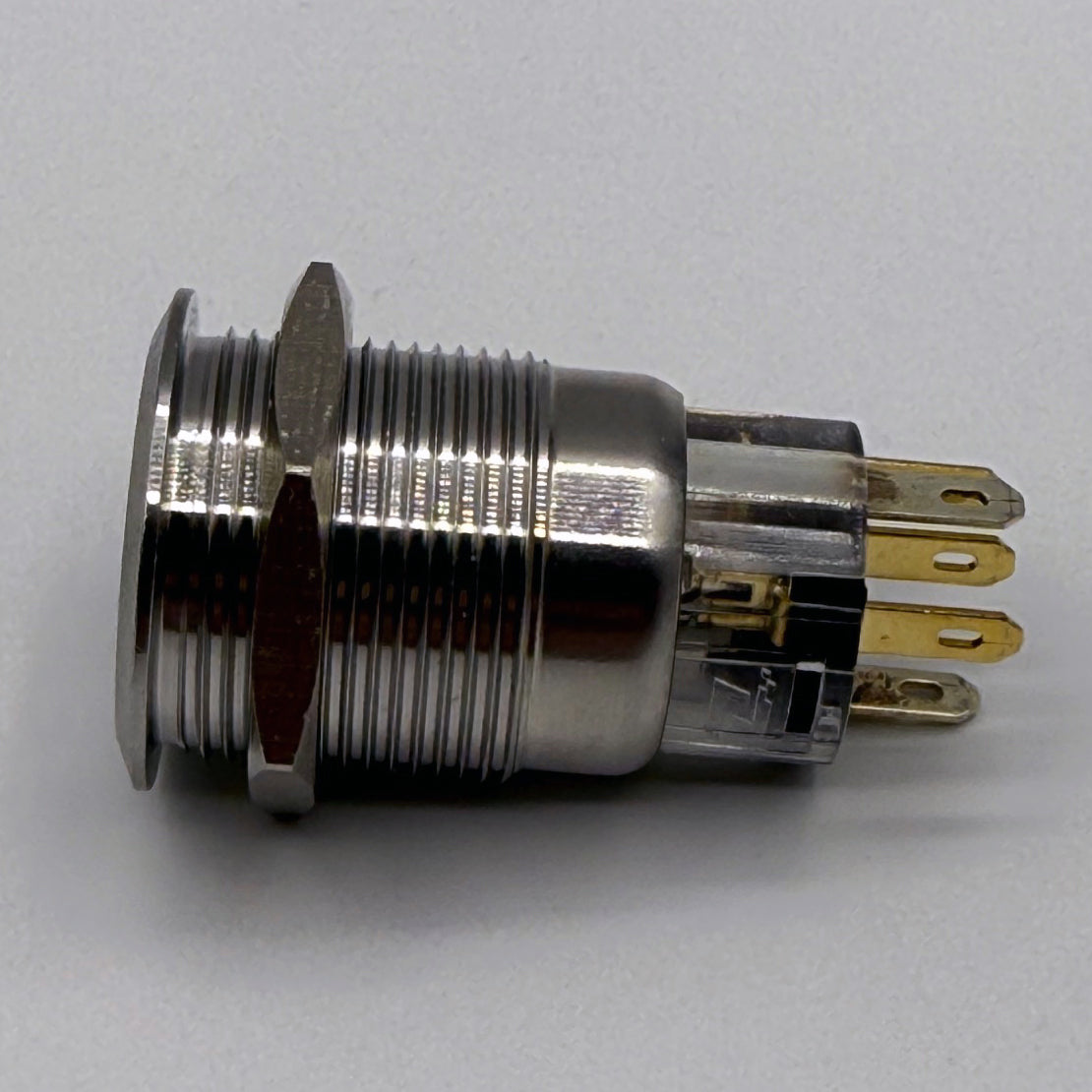 19MM Latching POWER Button LED Backlit White